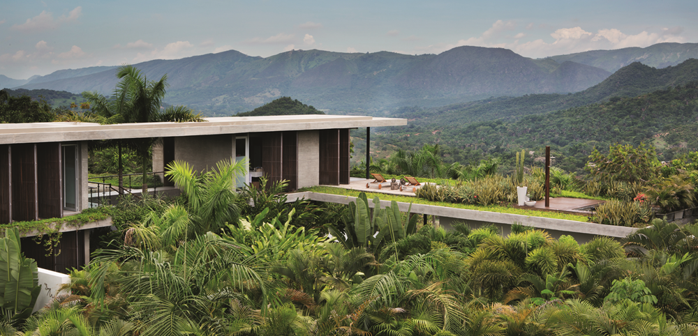 It features 50 homes on six continents &ndash; built in both tropical and alpine environments.