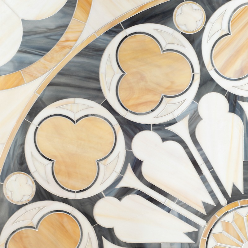 NOTRE DAME glass 24x24