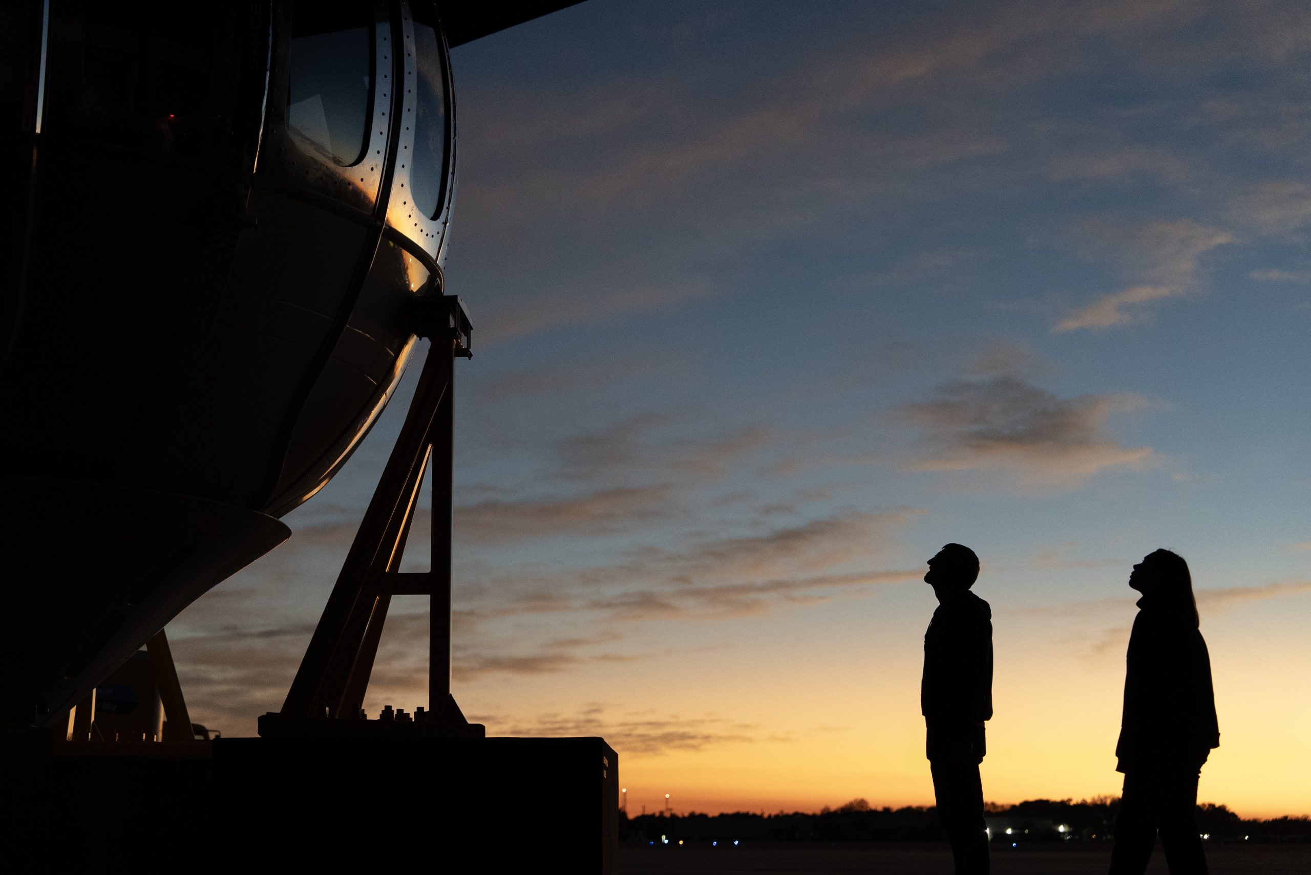 Space Perspective_Looking up to Capsule at Sunset