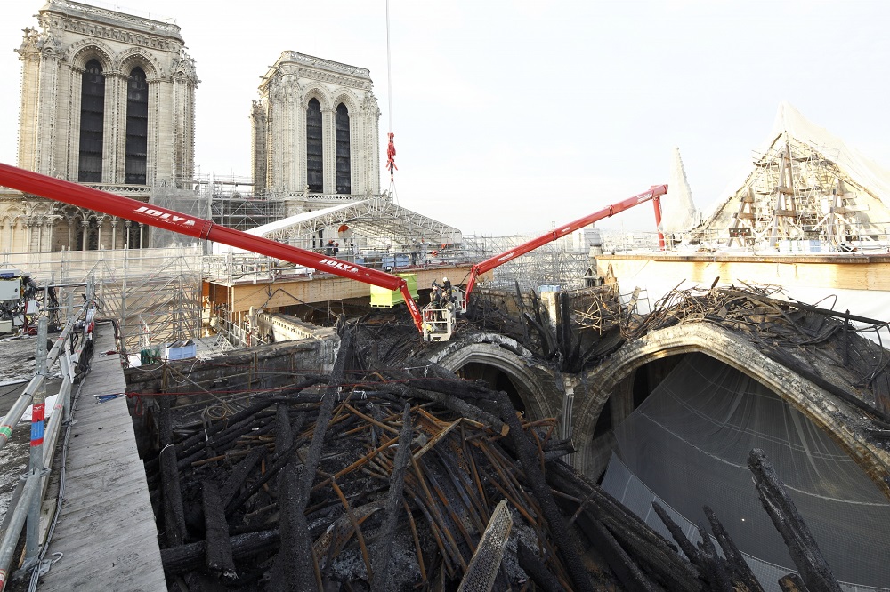 Thanks to the work of courageous firefighters, however, the basic structure was saved, though its spire and much of its roof were destroyed. Reconstruction is well underway now, but funds are still needed to complete the cathedral&rsquo;s restoration.