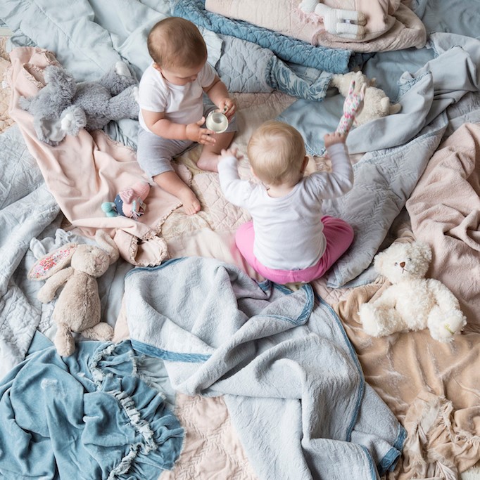 Bella Notte Linens, Helane Baby Blankets