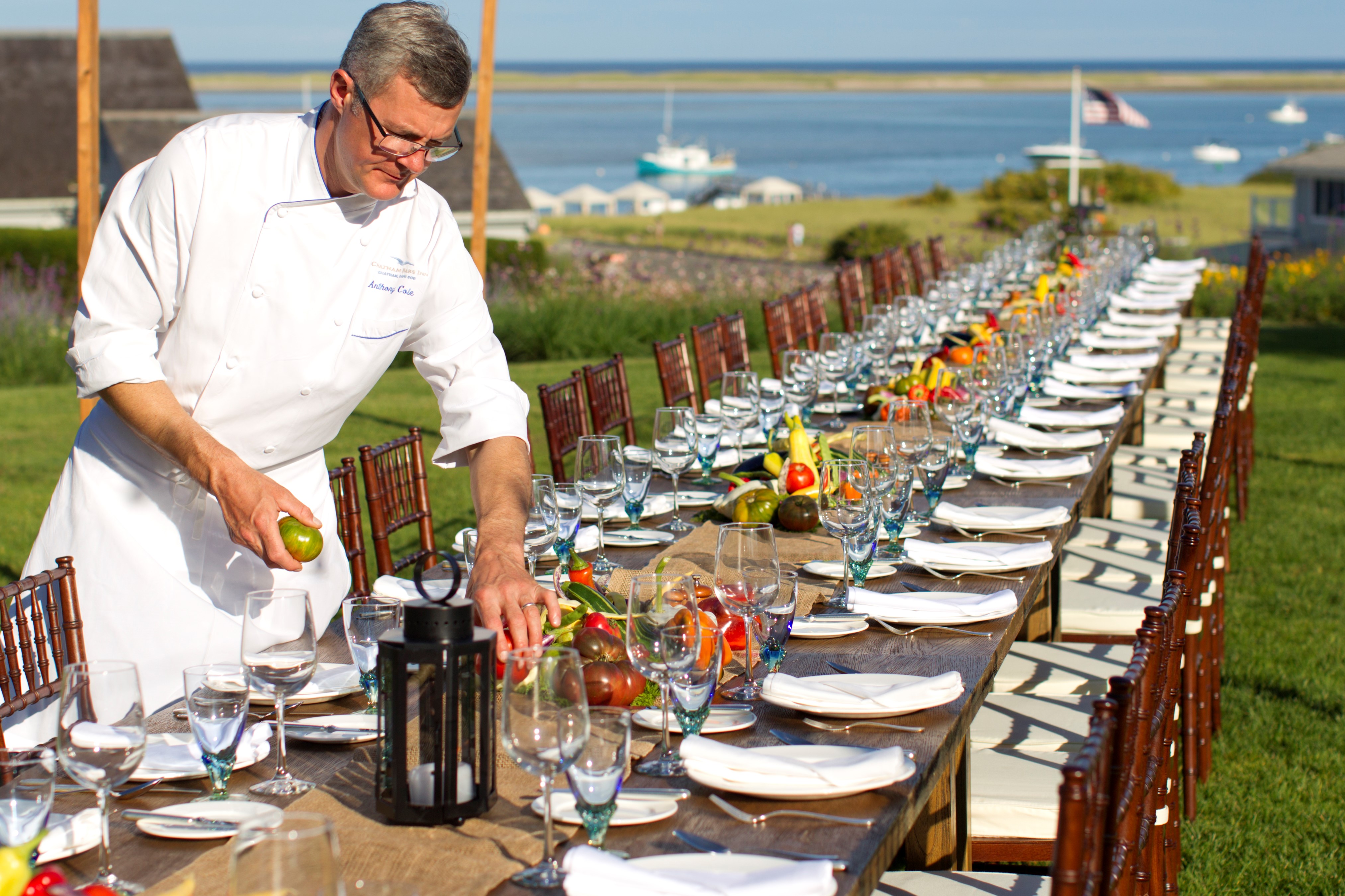 Inside and out of the Shingle-Style inn are four restaurants, from the Forbes four-star-award-winner Stars, to the informal Beach House Grill.