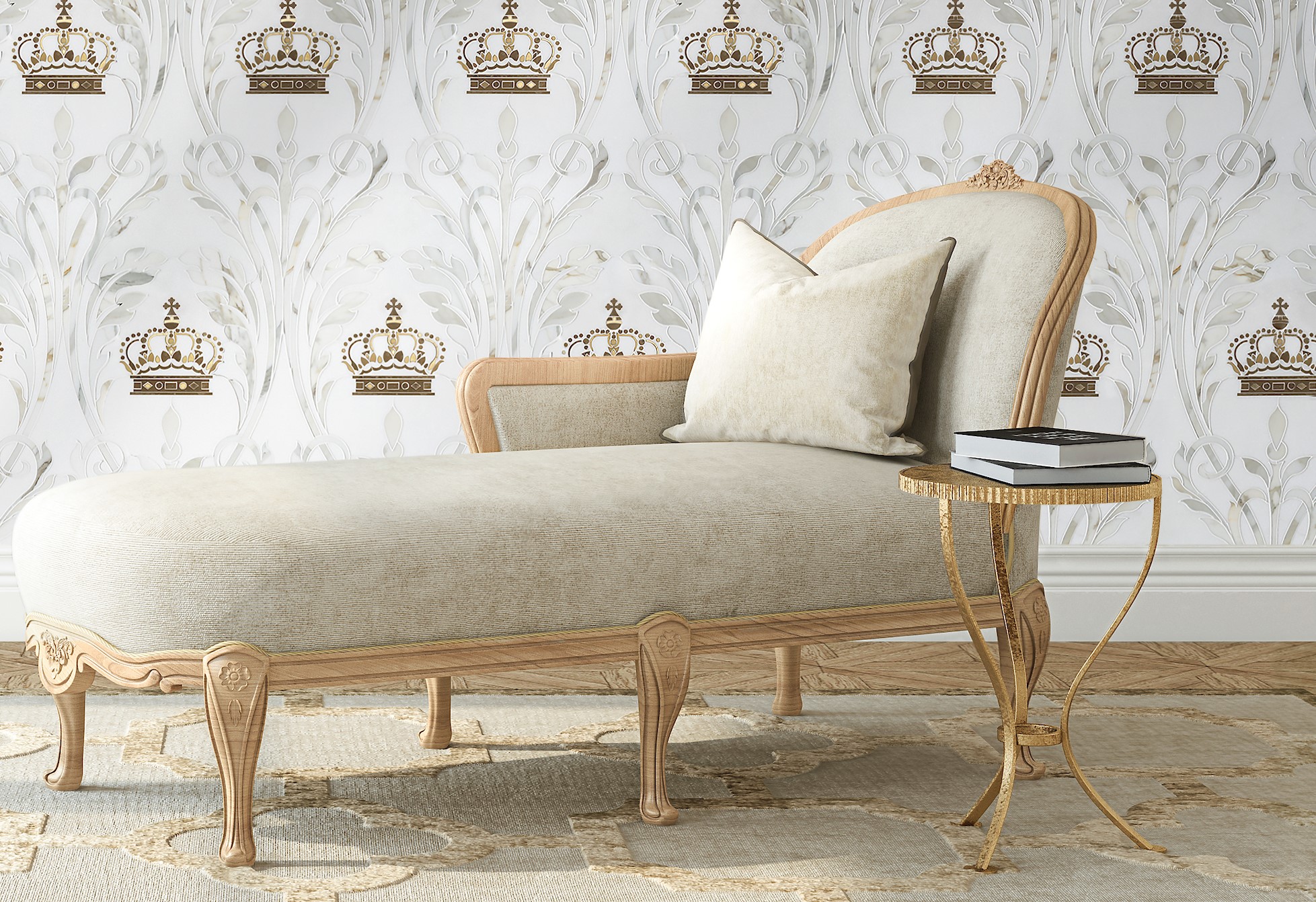 With a sea-based palette of blues and grays, the collection can be read as a cool-but-heartfelt take on tile design.