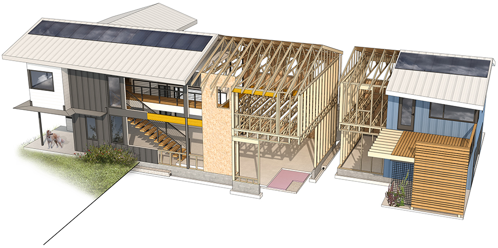 It was designed for a couple &ndash; he&rsquo;s a musician and she&rsquo;s a professor at Duke University.