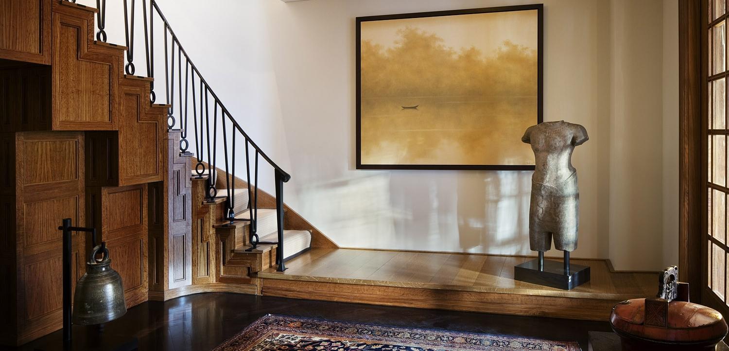 No, the architect and interior designer who strives to take the edge off modernism with his trademark soft palette sought out an old friend, Jay McInerney.