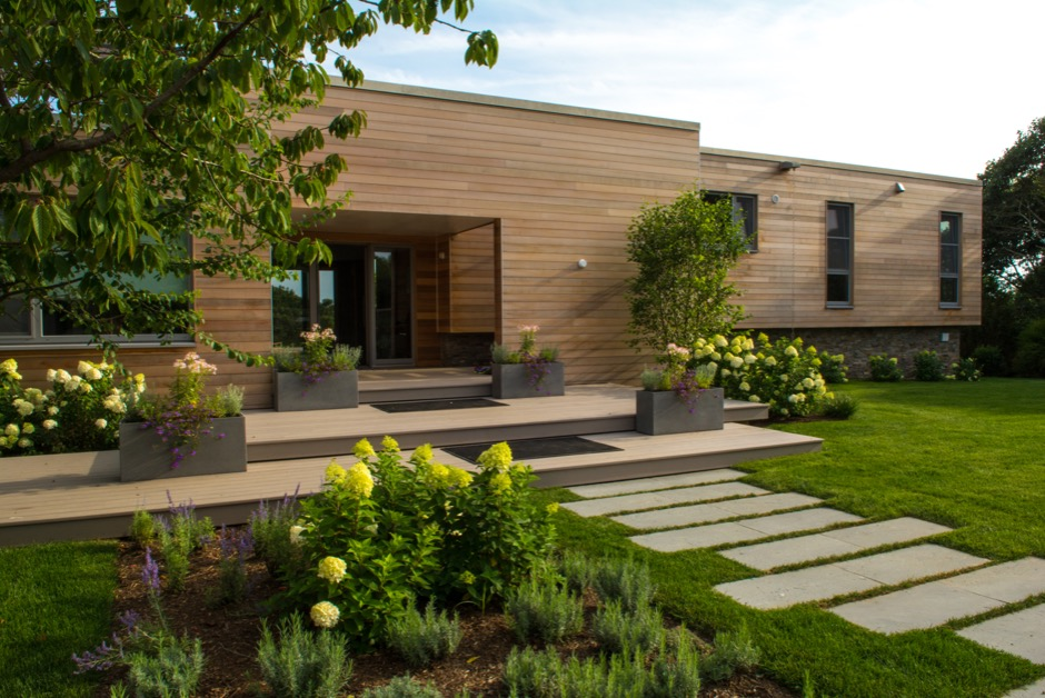 His clients were in search of a four-bedroom, 5,000 square-foot home with guest quarters, overlooking the water in the distance.