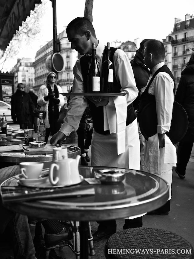 HIs book is a visual representation of Hemingway's memoir, "A Moveable Feast."