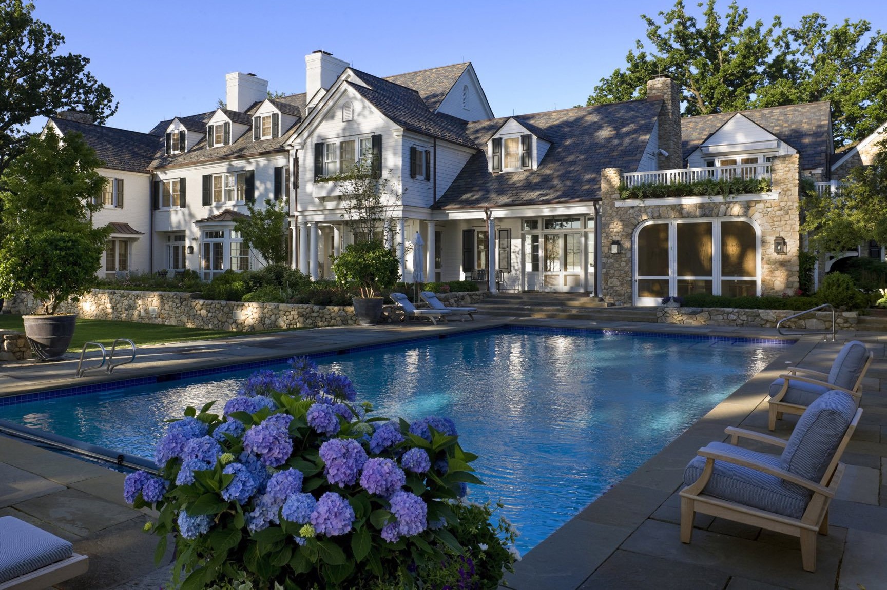 The Shingle Style is well represented, but there are buildings in the Classical, Mediterranean, and Midcentury Modern styles as well.