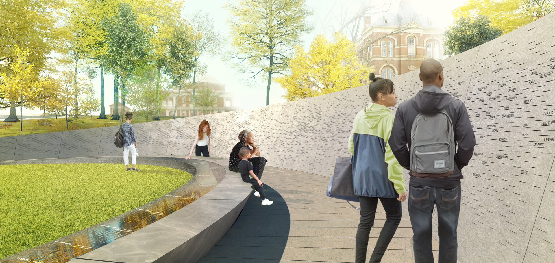 For starters, it looks back to the 1982 Vietnam Veterans Memorial on the National Mall in Washington, D.C.